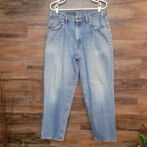 Vtg Levi's 580 Baggy Jeans Orange Tab USA Men 34x32 (Fits 32x30) 90's Light Wash